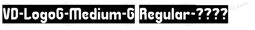 VD-LogoG-Medium-G Regular字体转换